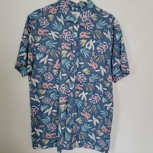 Men's O'Neill Leaf Print Shirt Large
